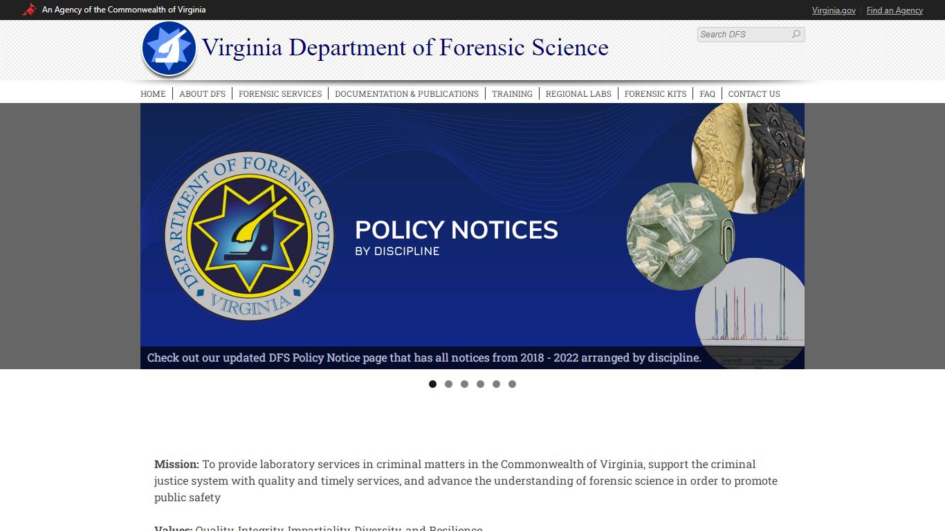 User Instructions VACORIS # Addendum - Virginia Department of Forensic ...